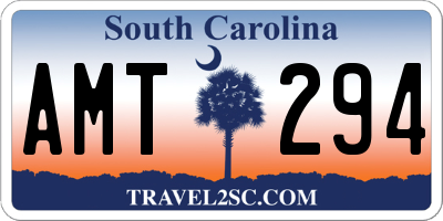 SC license plate AMT294