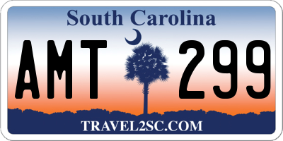 SC license plate AMT299