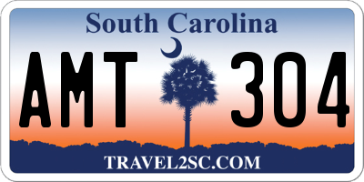 SC license plate AMT304