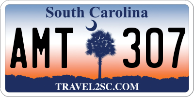 SC license plate AMT307