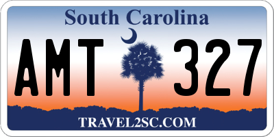 SC license plate AMT327