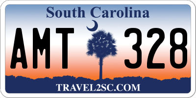 SC license plate AMT328