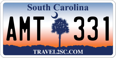 SC license plate AMT331