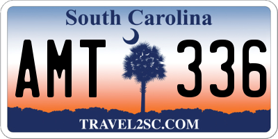 SC license plate AMT336