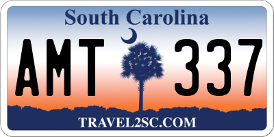 SC license plate AMT337