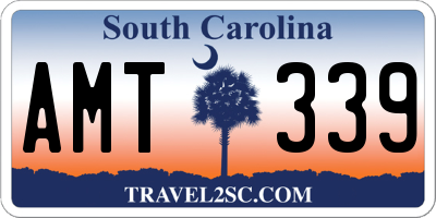 SC license plate AMT339
