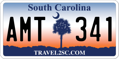 SC license plate AMT341