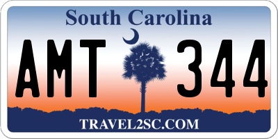 SC license plate AMT344