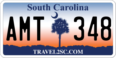 SC license plate AMT348