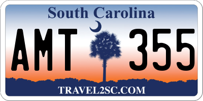 SC license plate AMT355