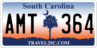 SC license plate AMT364
