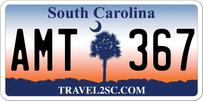SC license plate AMT367