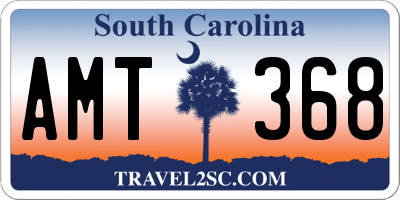 SC license plate AMT368
