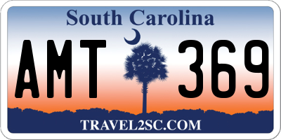 SC license plate AMT369