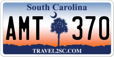SC license plate AMT370