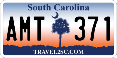 SC license plate AMT371