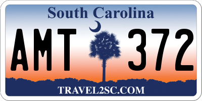 SC license plate AMT372