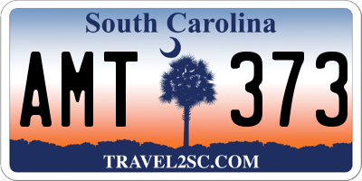 SC license plate AMT373