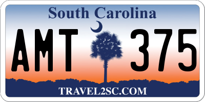 SC license plate AMT375