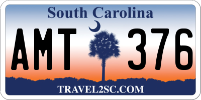 SC license plate AMT376