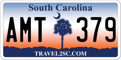 SC license plate AMT379