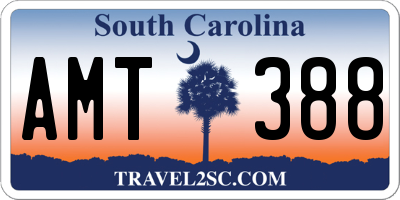 SC license plate AMT388