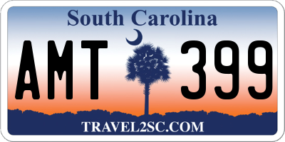 SC license plate AMT399