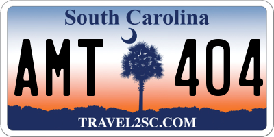 SC license plate AMT404