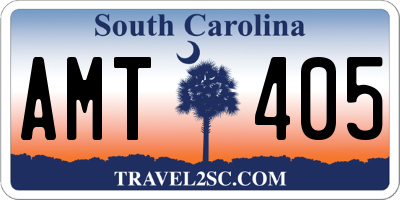SC license plate AMT405