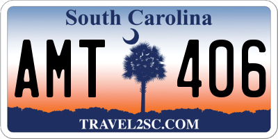 SC license plate AMT406