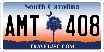 SC license plate AMT408