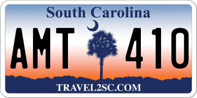 SC license plate AMT410