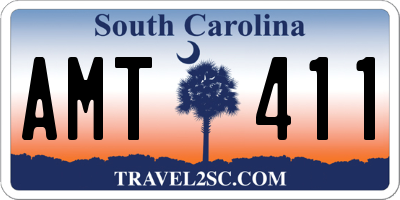 SC license plate AMT411