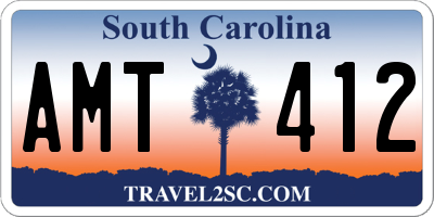 SC license plate AMT412