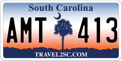 SC license plate AMT413