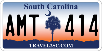 SC license plate AMT414