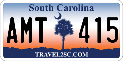 SC license plate AMT415