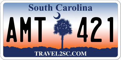 SC license plate AMT421