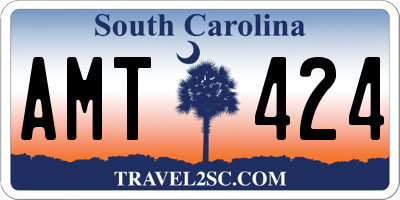 SC license plate AMT424