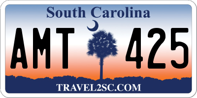 SC license plate AMT425