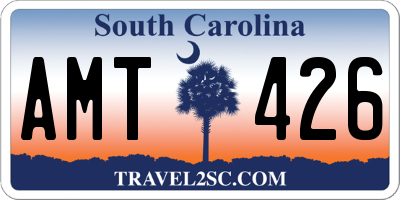 SC license plate AMT426