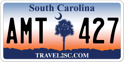 SC license plate AMT427