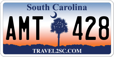 SC license plate AMT428