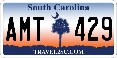 SC license plate AMT429