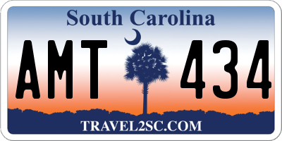 SC license plate AMT434