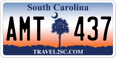 SC license plate AMT437