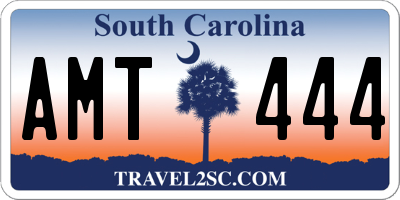 SC license plate AMT444