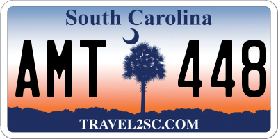 SC license plate AMT448
