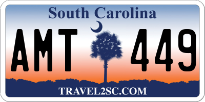 SC license plate AMT449