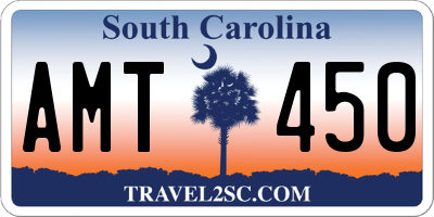 SC license plate AMT450